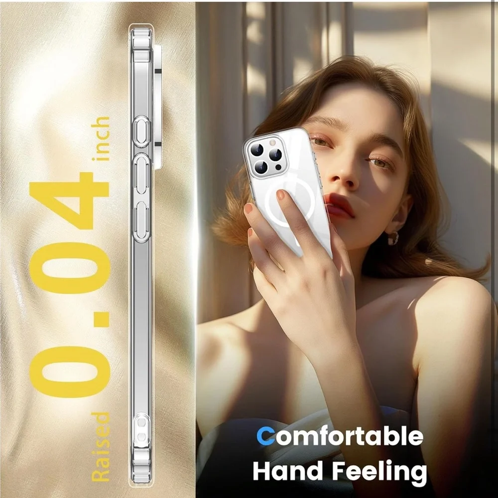 Temdan‎ for iPhone 15 Pro Max Case Clear